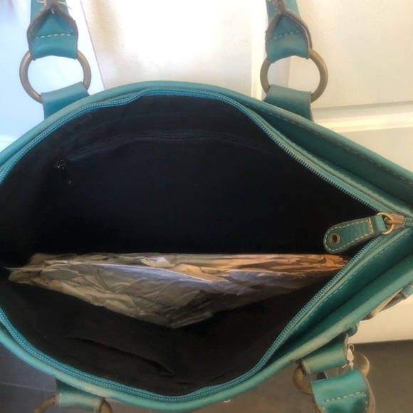 Mossimo Hand Bag Turquoise NWT - Picture 6 of 8